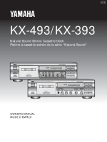 Yamaha KX-493 - Owners Manual 